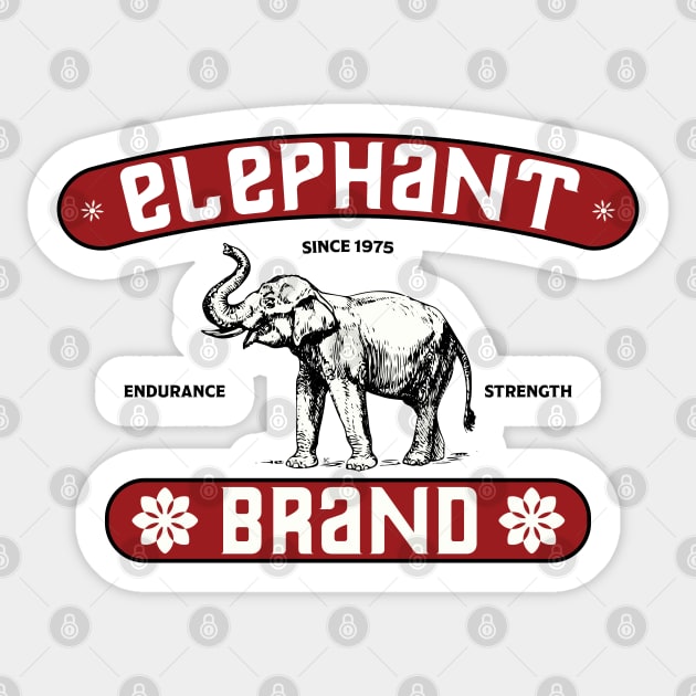 Elephant Brand Sticker by Sean-Chinery